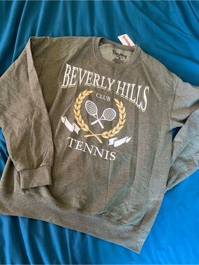 Tennis Graphic Crewneck Sweatshirt